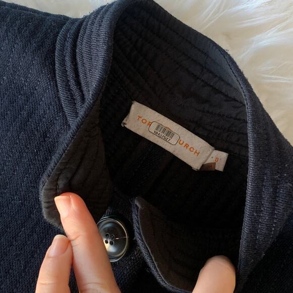 Tory Burch Canter Riding Jacket colorblock Coat quilted Size 0 - Picture 8 of 10